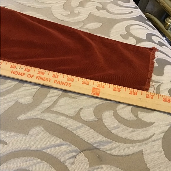 Free People corduroy pants, size 27, Skinny leg with fringed bottom - Picture 8 of 10